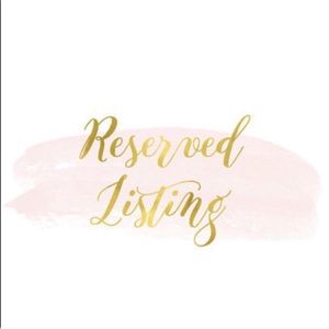 Reserved Listing - Hope